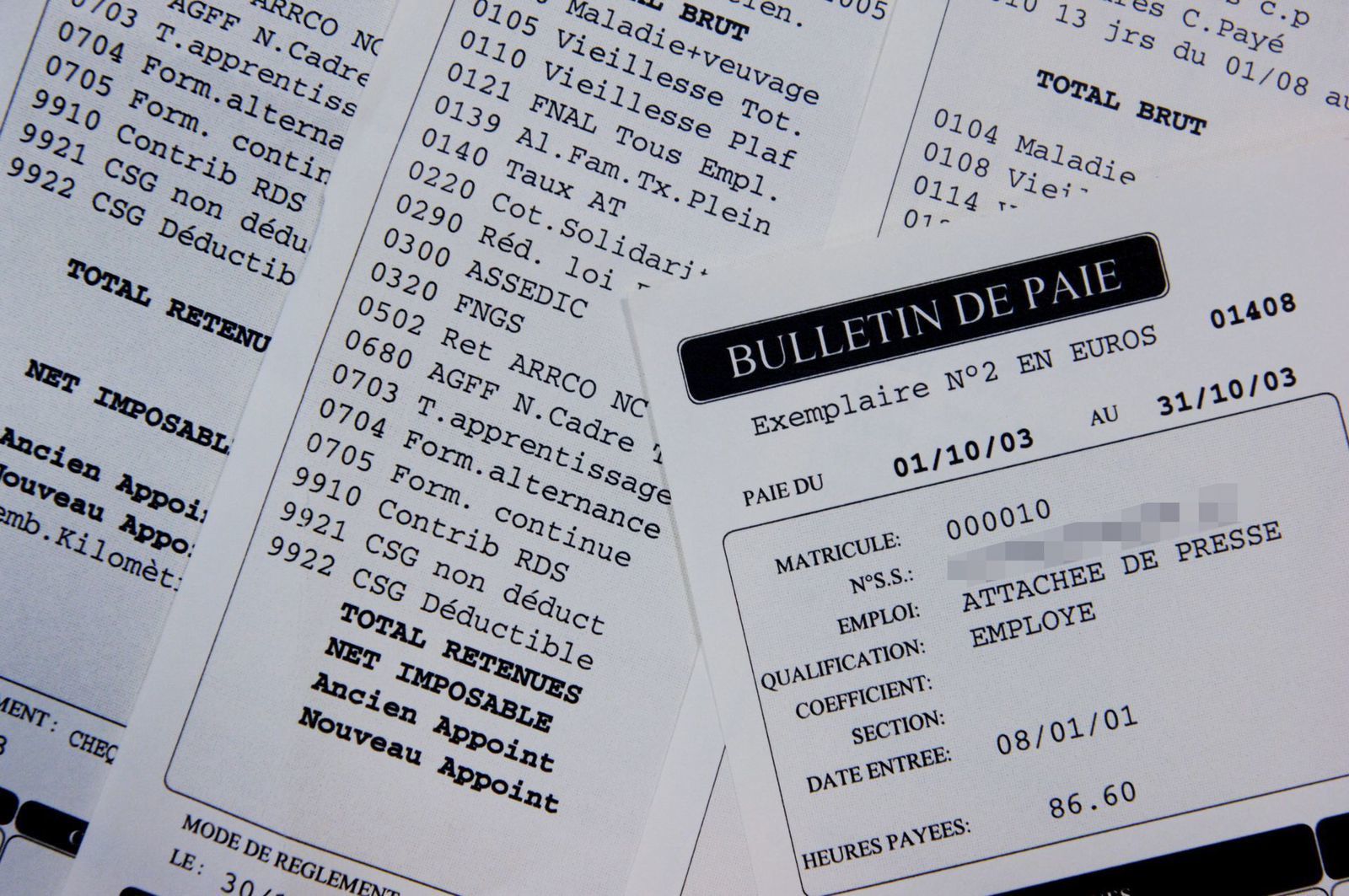 salaire brut de 3300